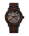 Orion Antares – Automatik-Herrenuhr aus Holz mit Skelett-Zifferblatt