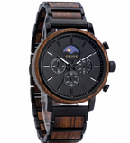 Orion Eclipse – Herrenuhr aus Holz mit Mondphase & Totalisatoren