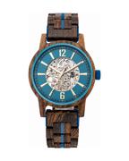 Orion Neptun – Automatik-Herrenuhr aus Holz mit Skelett-Zifferblatt