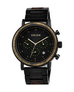 Orion Vega – Herren-Chronograph aus Holz mit grünen Totalisatoren